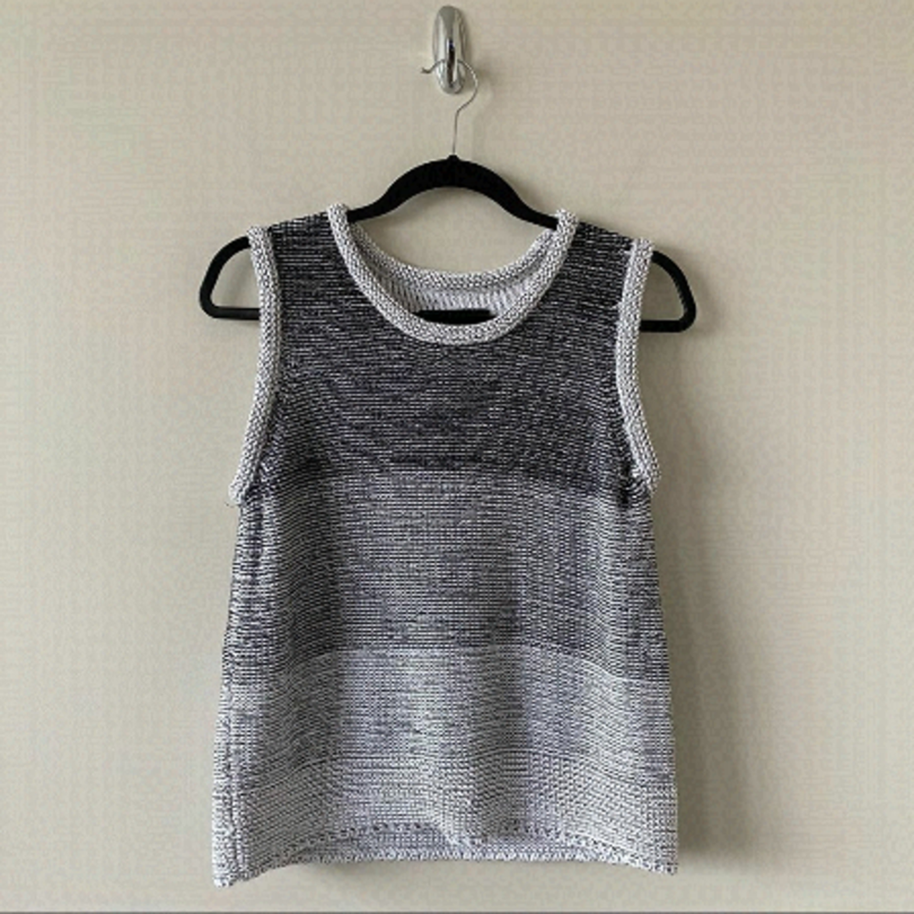 7 For All Mankind-Ombré Medium Weight Knit Top